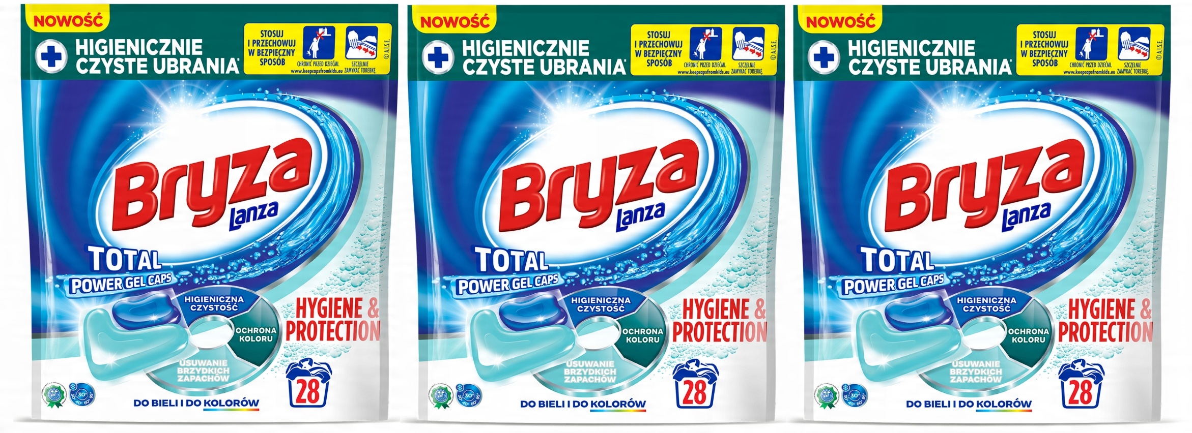 

Zestaw Bryza Kapsułki do prania Hygiene x3