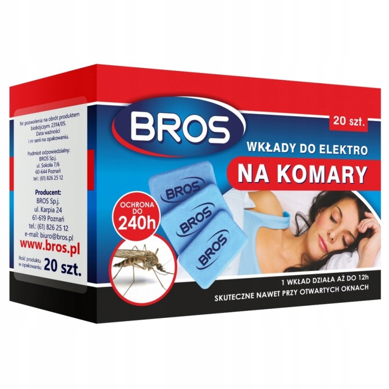 

Wkłady Bros do elektrofumigatora 20 szt