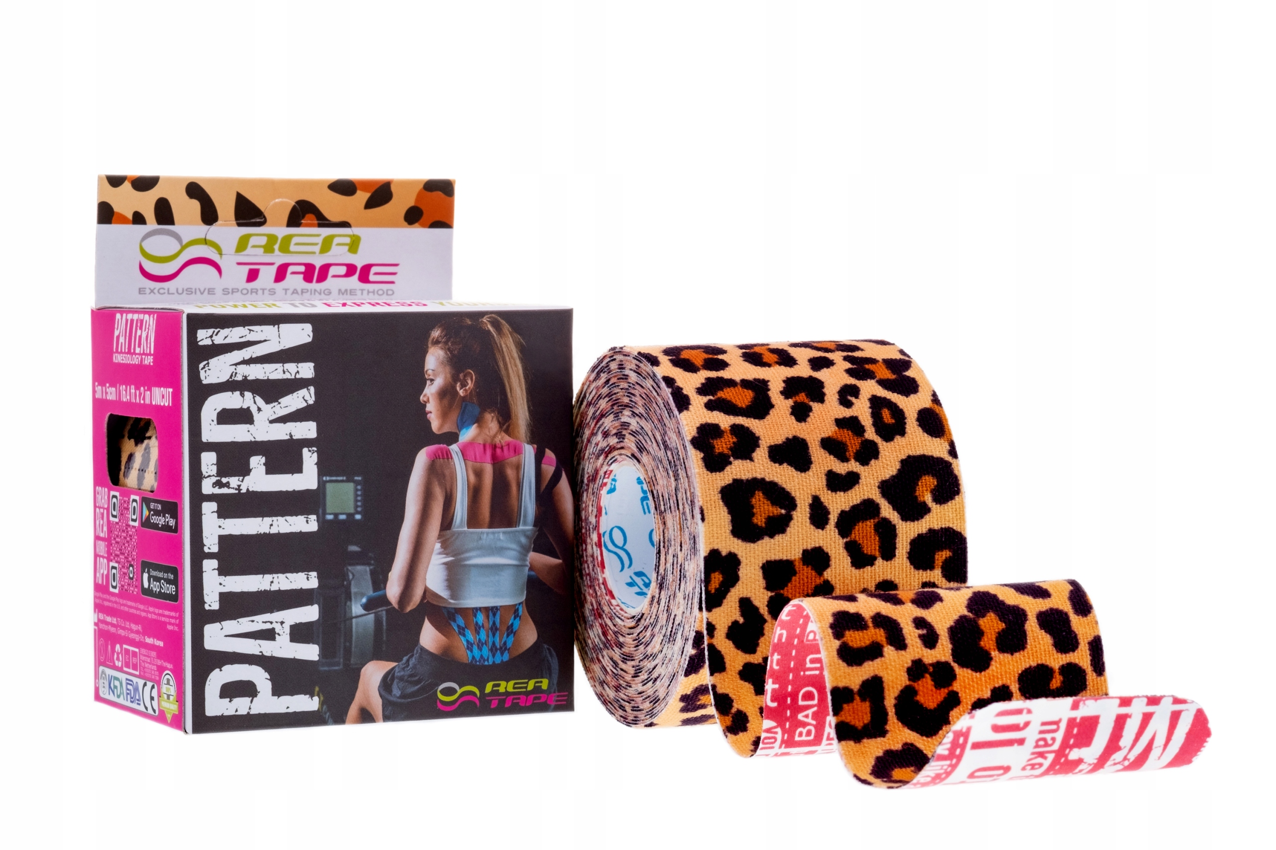 ЛЕНТА Tejp Kinesiology REA TAPE PLASTRY3NS пантера