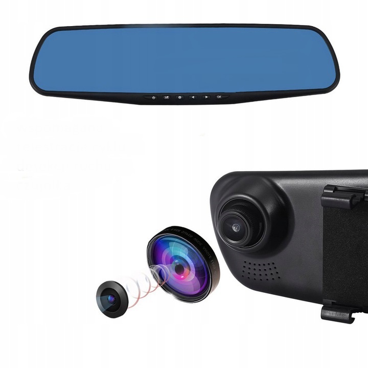 REJESTRATOR KAMERA COFANIA LUSTERKO LCD FULL HD Marka FotoRob