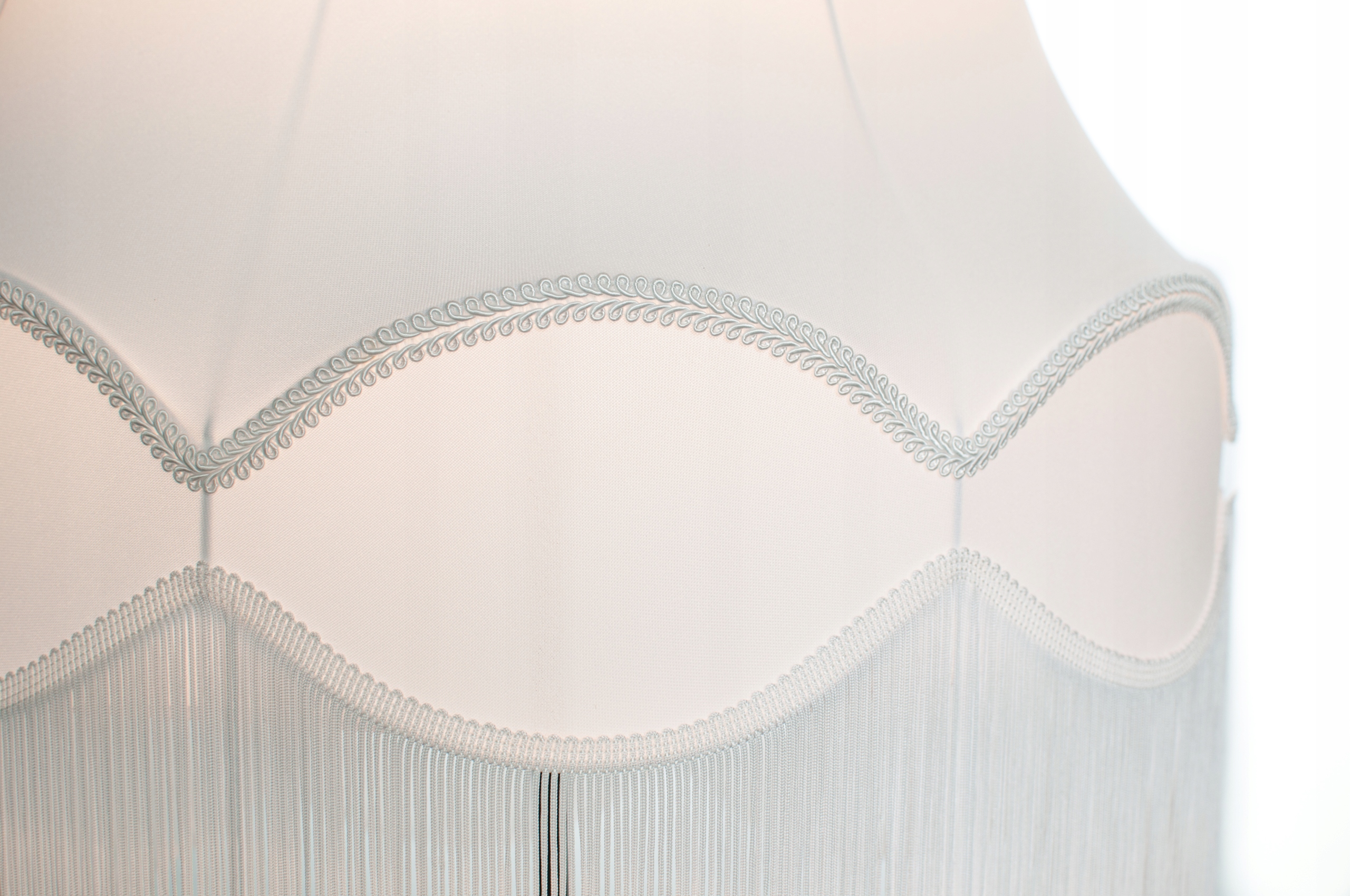 Abażur duży do lamp stojacych i wiszących. Biały Gwint żarówki E27