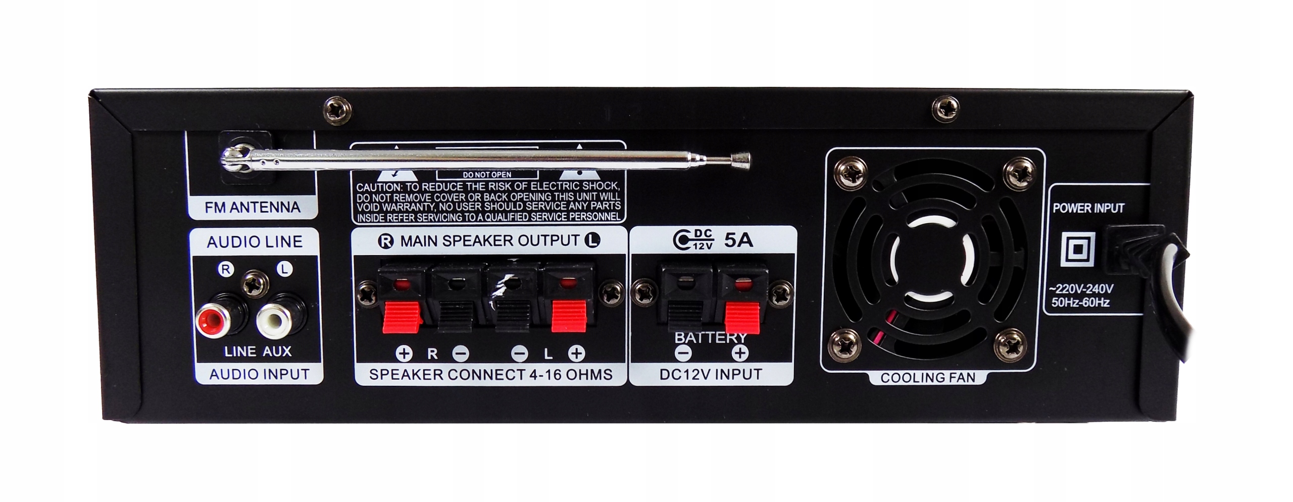 4 GŁOŚNIKI SUFITOWE JBL WZMACNIACZ BLUETOOTH USB RADIO AUX SD MASKOWNICE Liczba kanałów 2