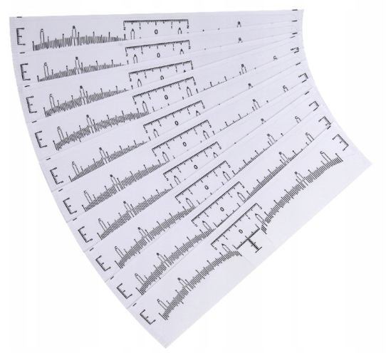 

B12 Miarka Do Brwi Samoprzylepna Permanentny 10szt