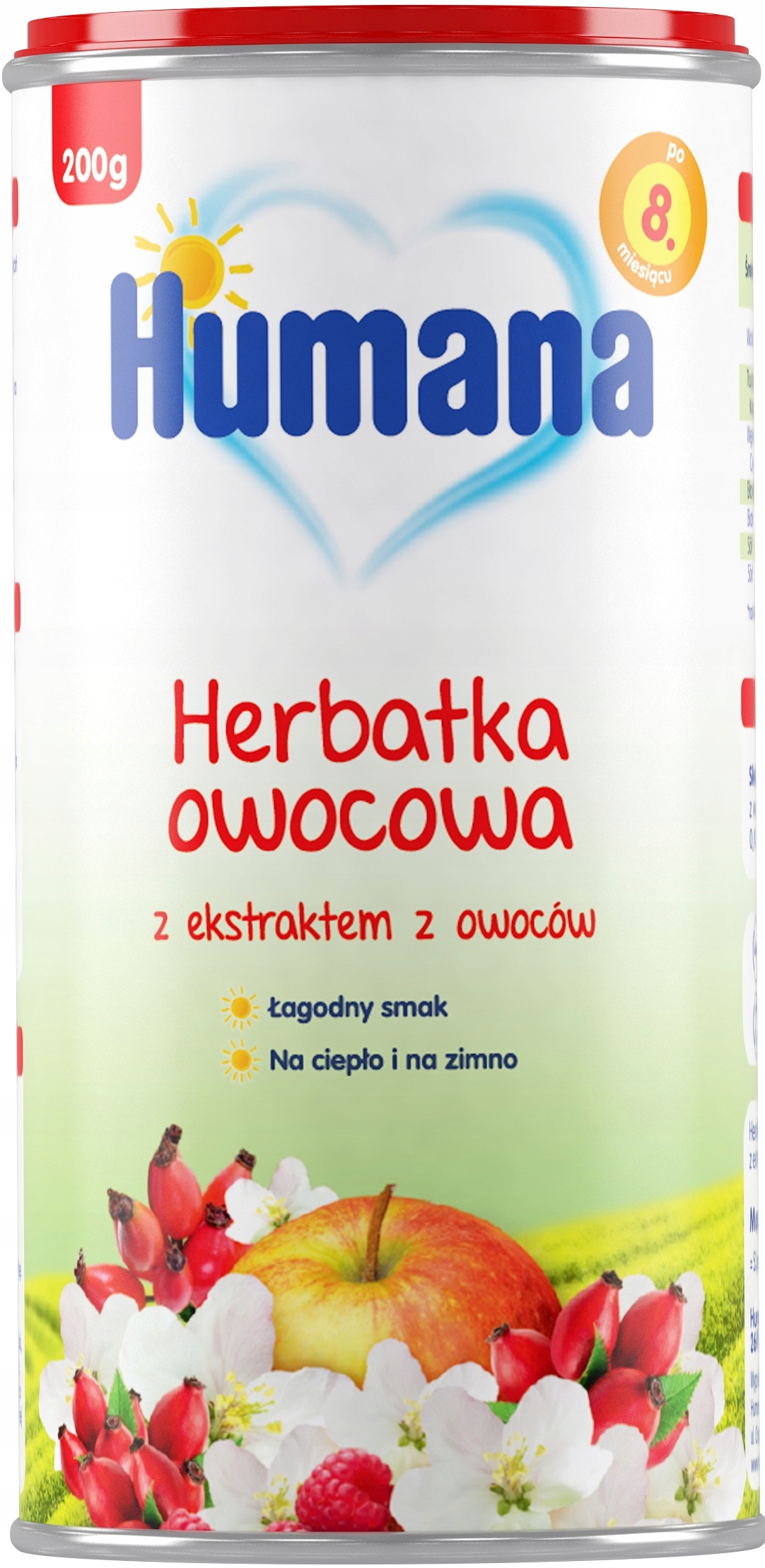 HUMANA HERBATKA OWOCOWA PO 8 MIESIĄCU 200G - DW: 29/09/2027