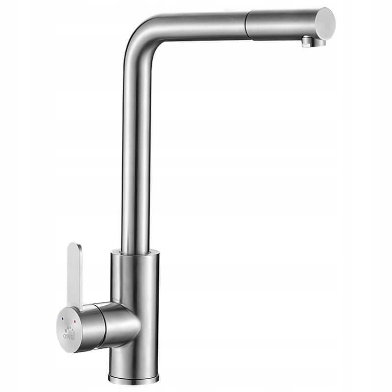 

Bateria Kuchenna Z Wyciągną Wylewką Inox Wysoka