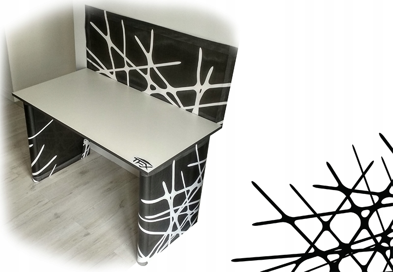 BIURKO GAMINGOWE KOMPUTEROWE STÓŁ DLA GRACZA WZORY Marka inna