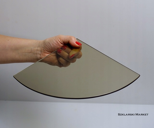 

Półka szklana narożna antisol brąz 6mm- 20x20 cm