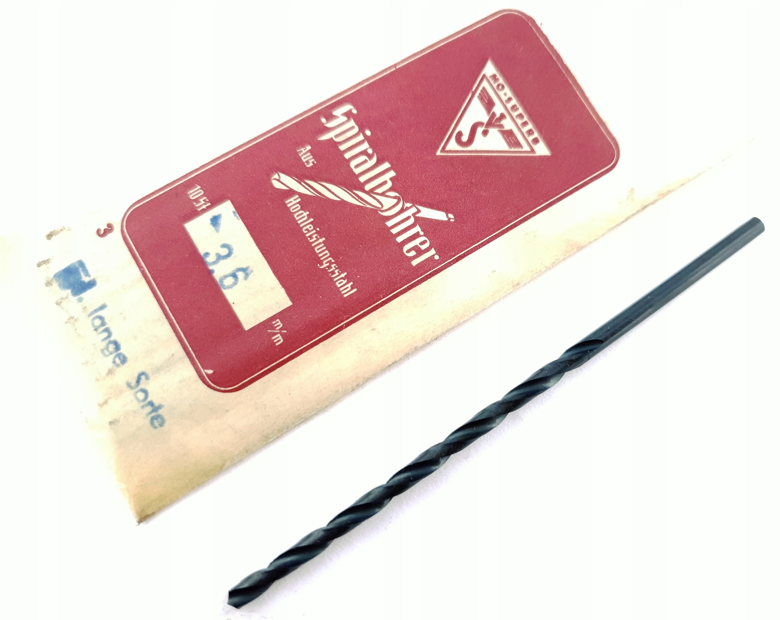 

Wiertło Do Metalu 3,6 MM NWKb Długie 110 MM