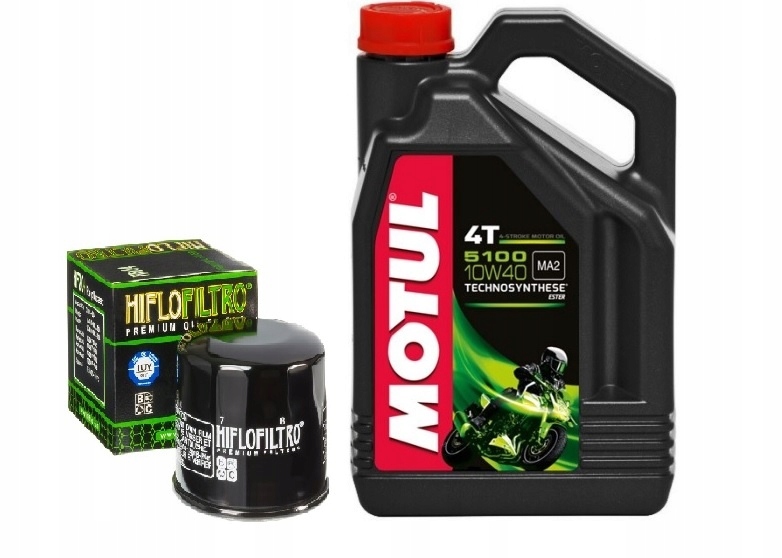 MOTUL 5100 10W40 4T PLUS FILTR OLEJU MOTOCYKLOWY 4