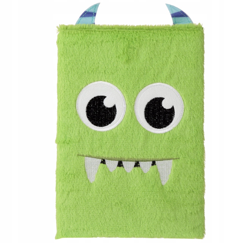 Puszysty pluszowy notatnik notes pamiętnik POTWÓR