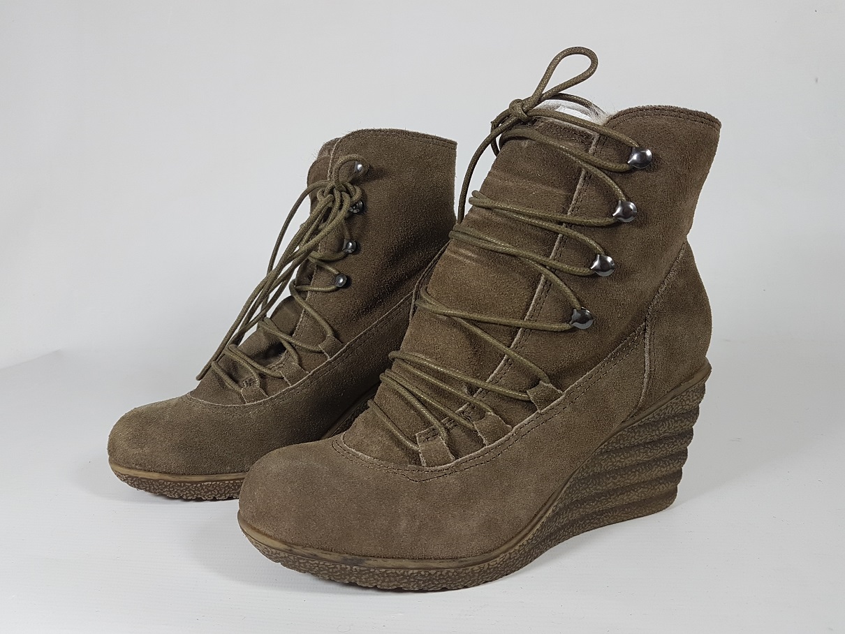 Zign Dámské Kotníkové Boty Přírodní Kůže Vel 39