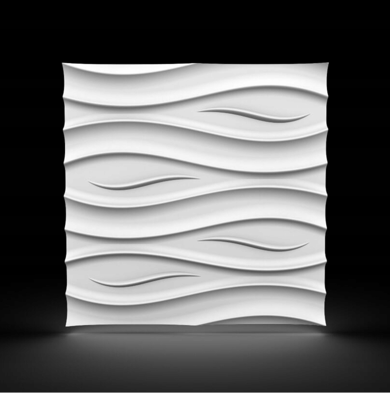 Styropianowe Panele Ścienne 3D 60x60OCEAN Wykończenie matowe