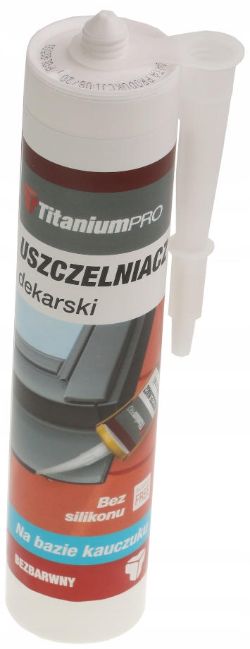 

Uszczelniacz Dekarski Bezbarwny 300ml Titanium Pro