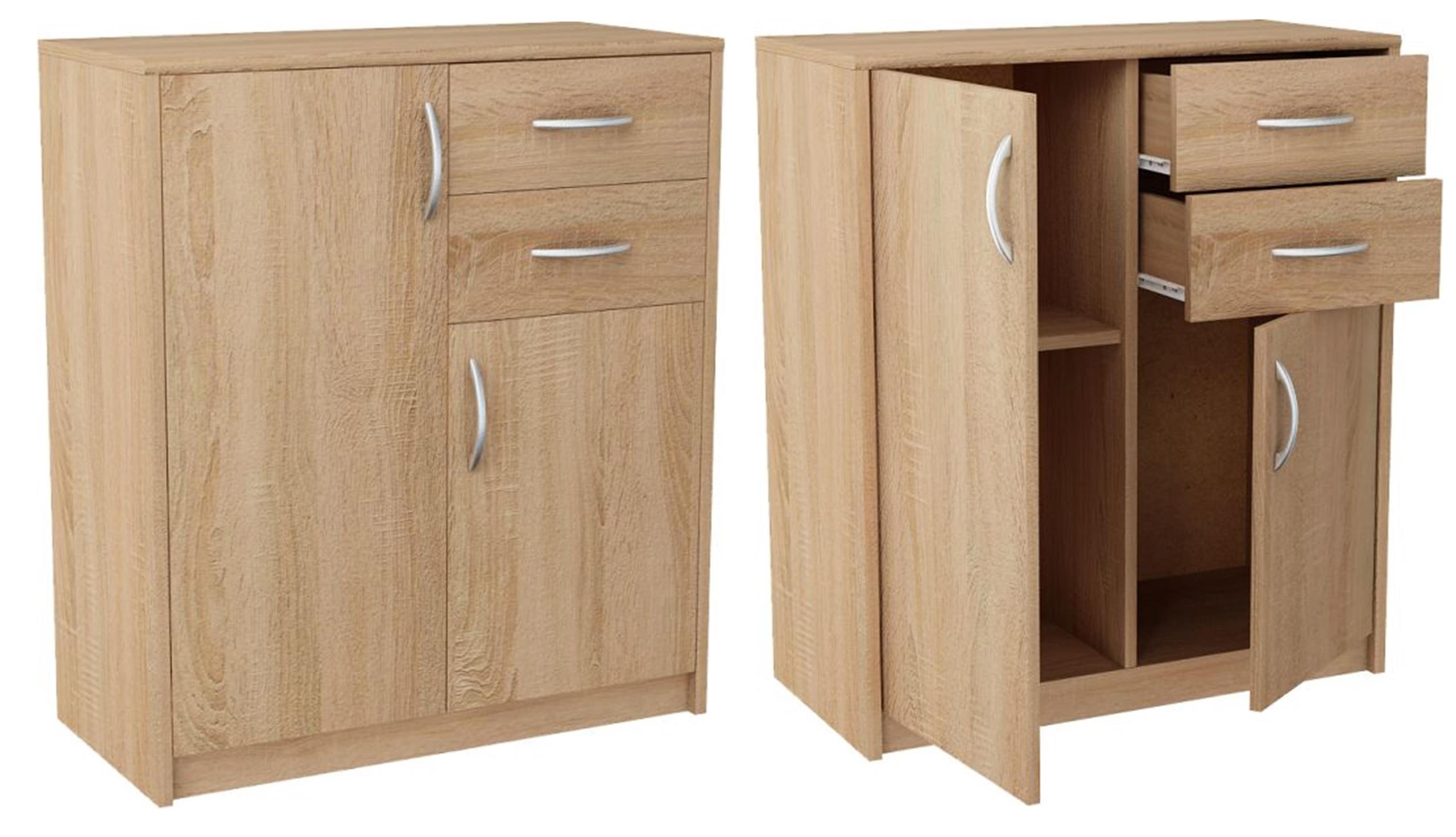 

Komoda szafka 2D2S Dąb Sonoma szuflady regał półka