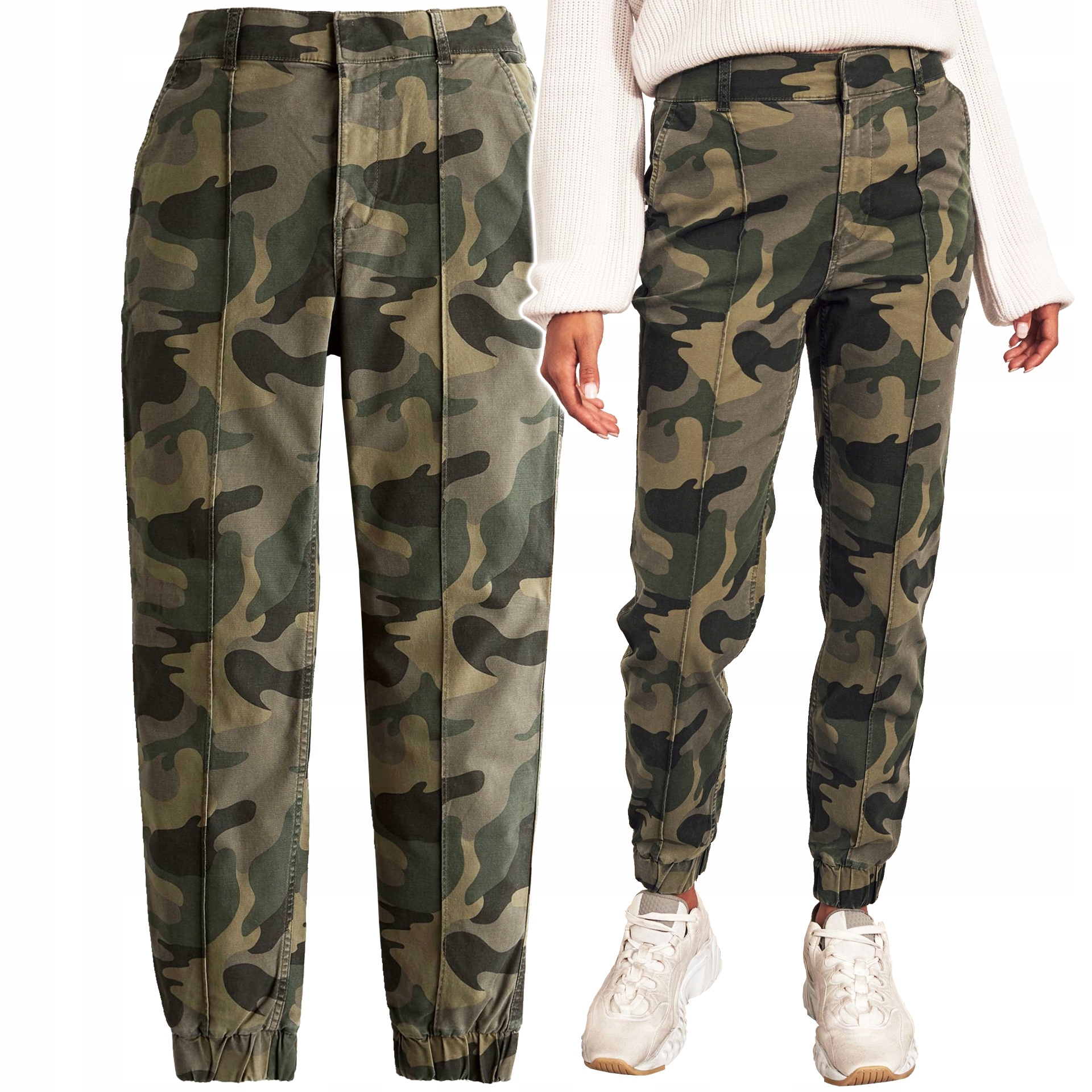 

Hollister Abercrombie Spodnie Jogger Chino Moro M