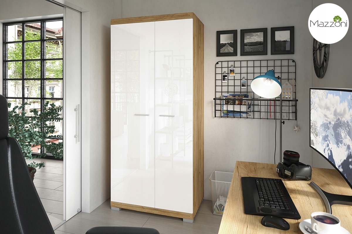 Szafa SIMPLE SZD2 - GARDEROBA Z PÓŁKĄ I DRĄŻKIEM EAN (GTIN) 5903631912368