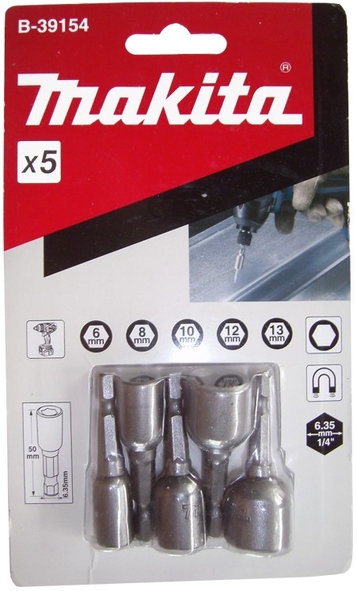 

Makita B-39154 Klucze Nasadki Magnetyczne 6-13mm