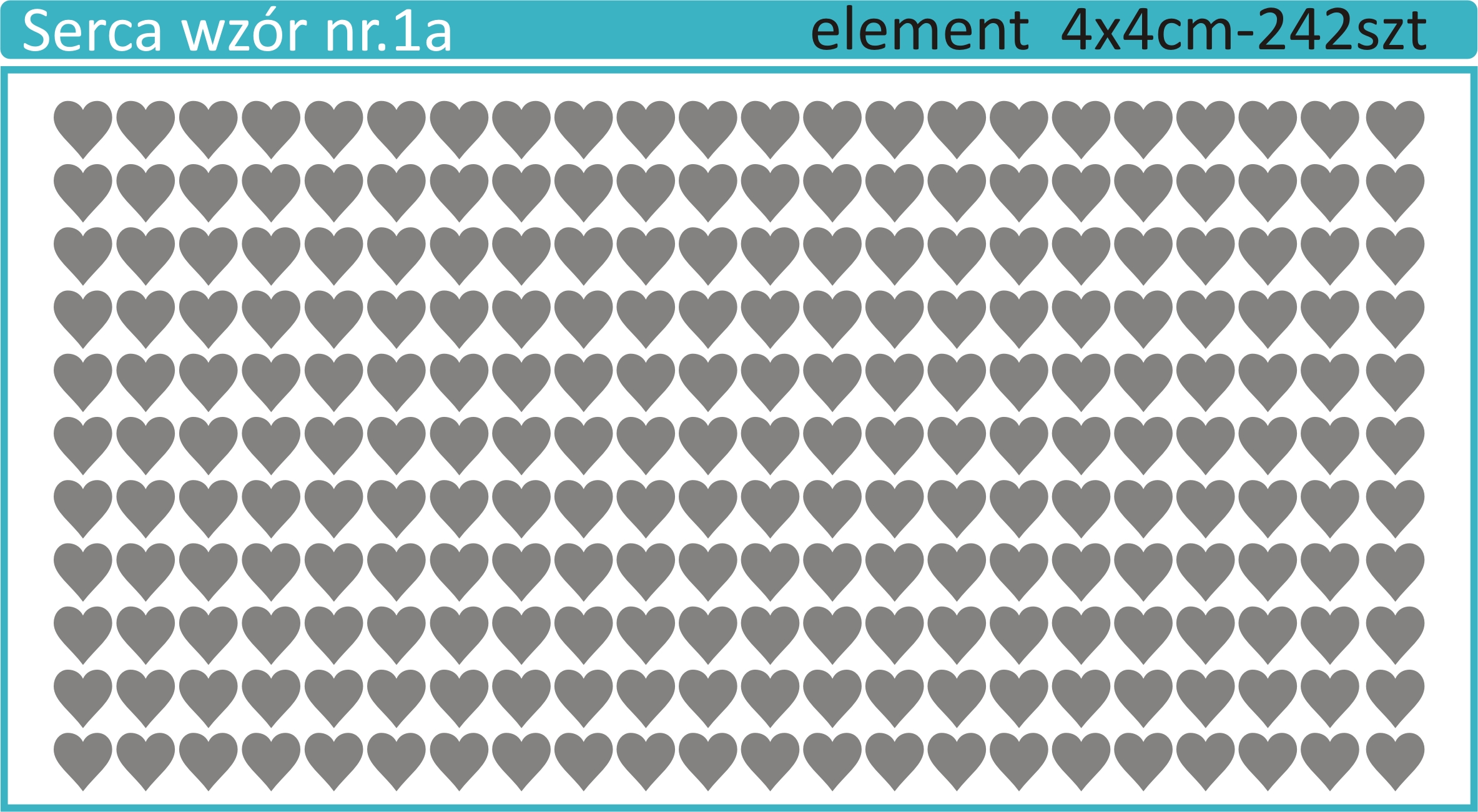 NAKLEJKI SERCA z folii dekor duży zestaw ! Waga (z opakowaniem) 1 kg