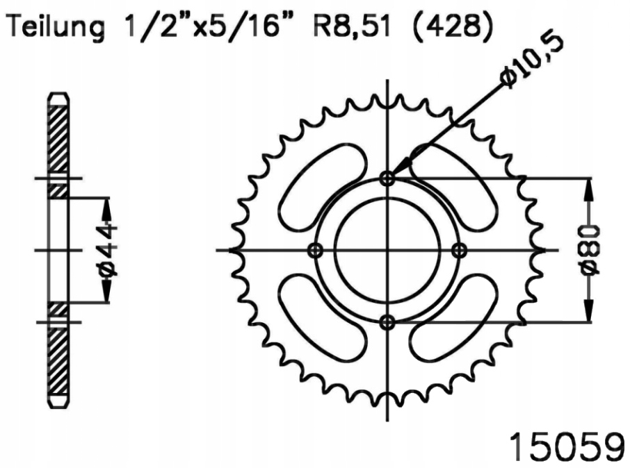 

Zębatka tylna 428 28-35Z SMC/Barossa Pyton 100