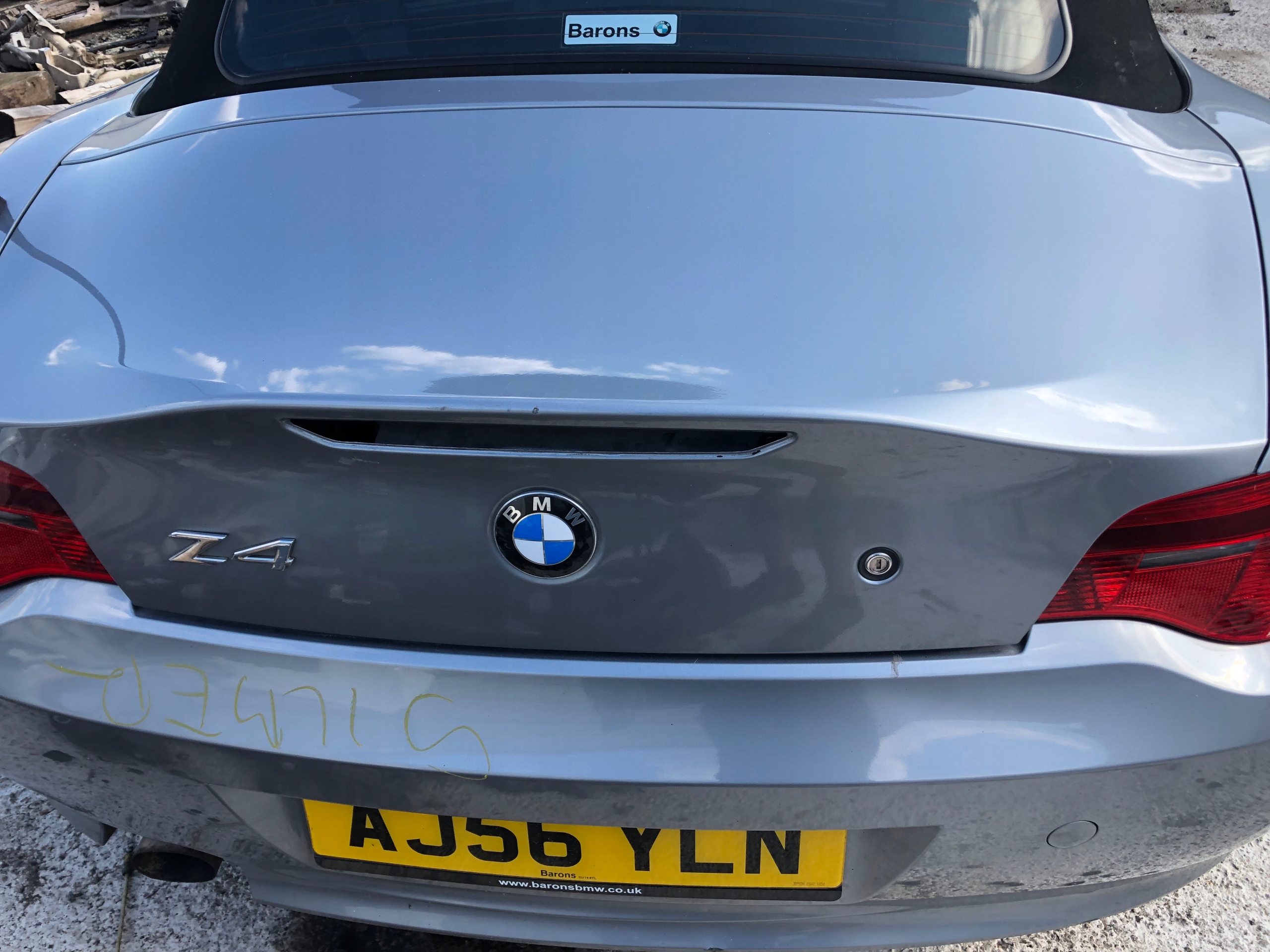 КРЫШКА БАГАЖНИКА BMW Z4 E85 РЕСТАЙЛИНГ СЕРЕБРИСТО-СЕРЫЙ A08/7