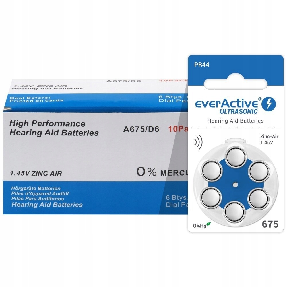 

Baterie do procesora mowy everActive 675 /60 sztuk