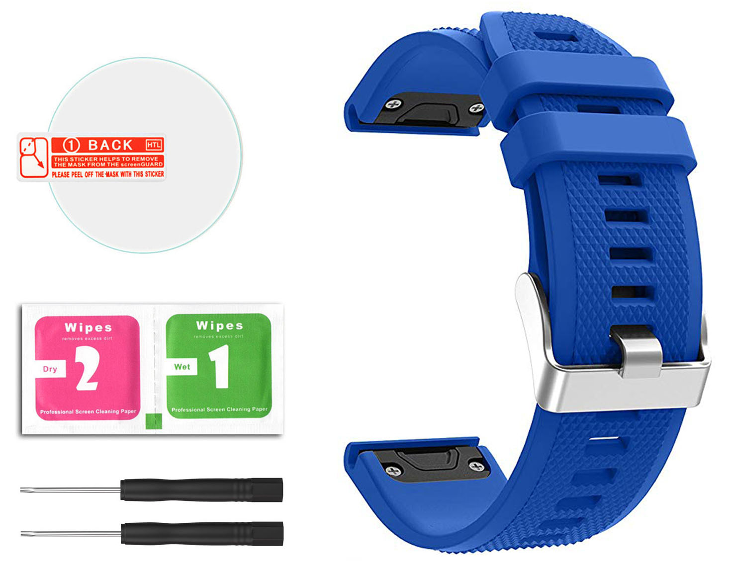 

Niebieski Pasek Garmin Fenix 5 Plus + Folia Gratis