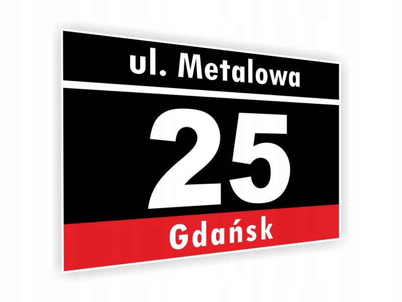 TABLICA ADRESOWA tabliczka NUMER NA DOM 40x30 cm Marka Craft Print