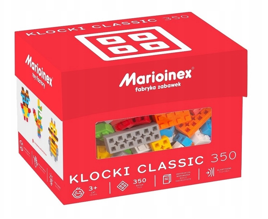 

Marioinex Klocki Konstrukcyjne Wafle Classic 350