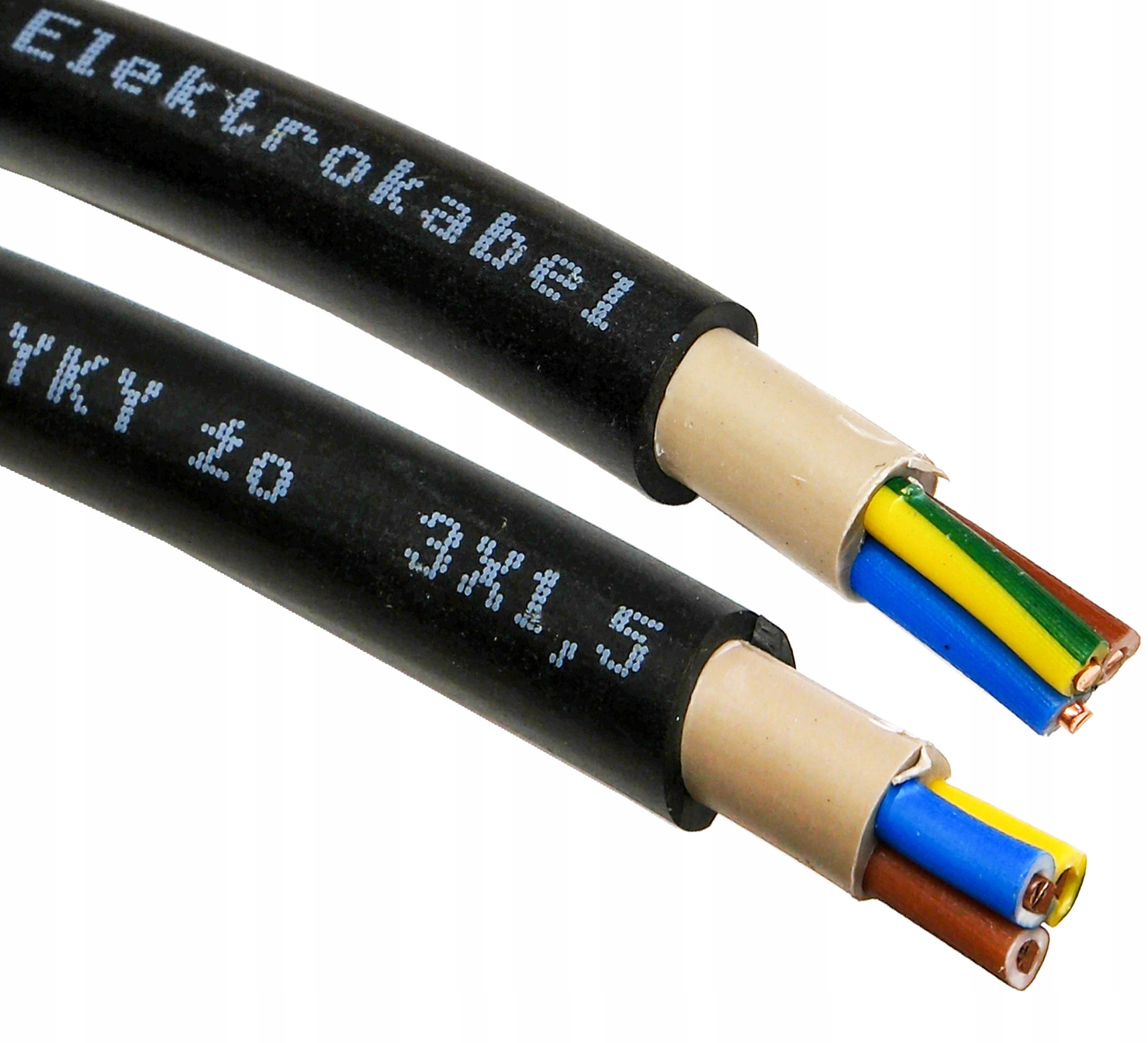 Кабельный кабель Yky 3x1,5 мм Земля UV Внешний 100 м