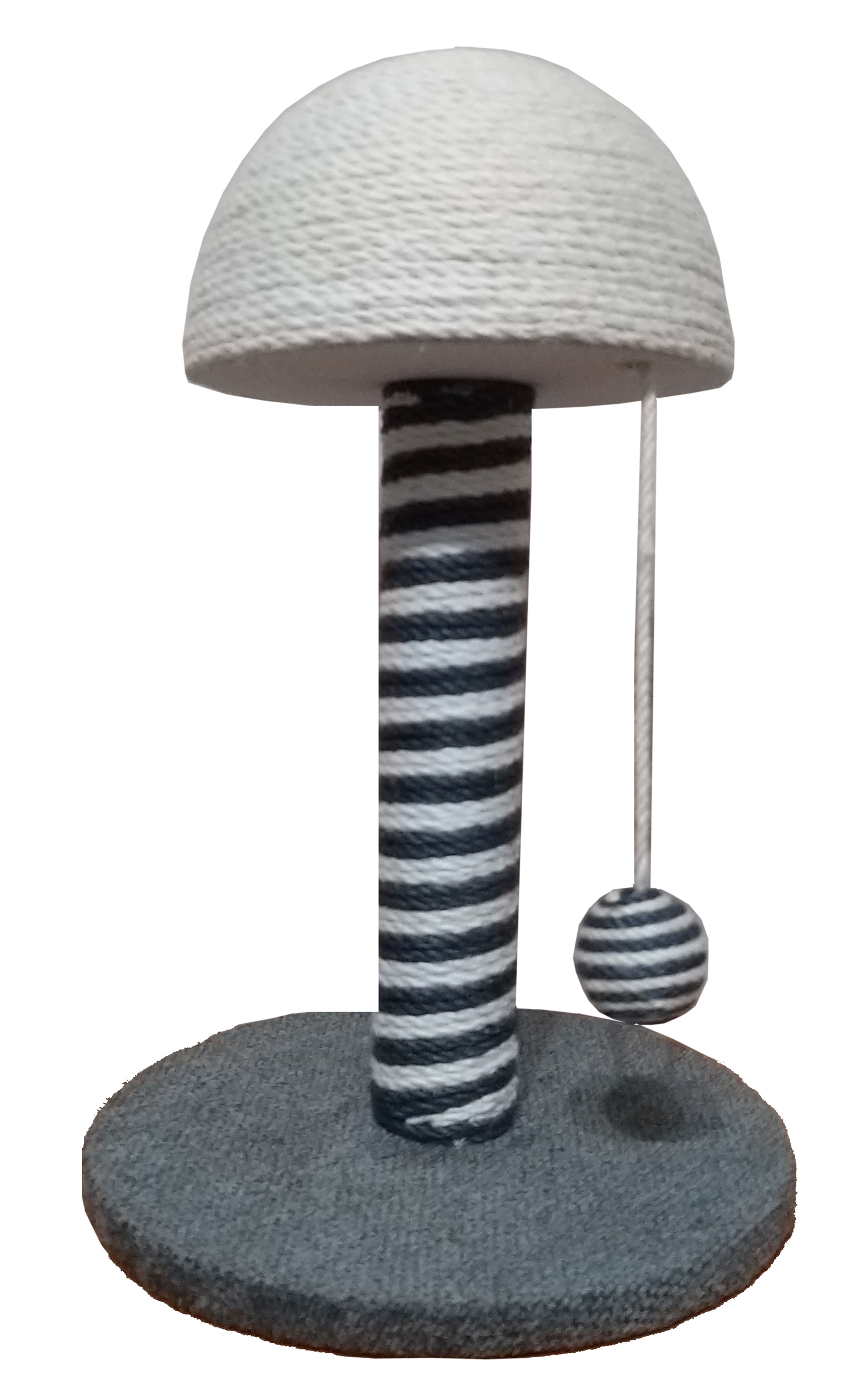 Levně Škrabadlo pro kočky h42cm houbička s hračkou