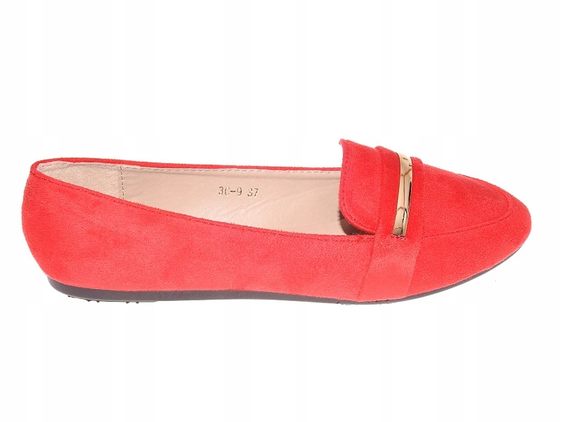 ZAMSZOWE MOKASYNY 3C-9 Red r.36