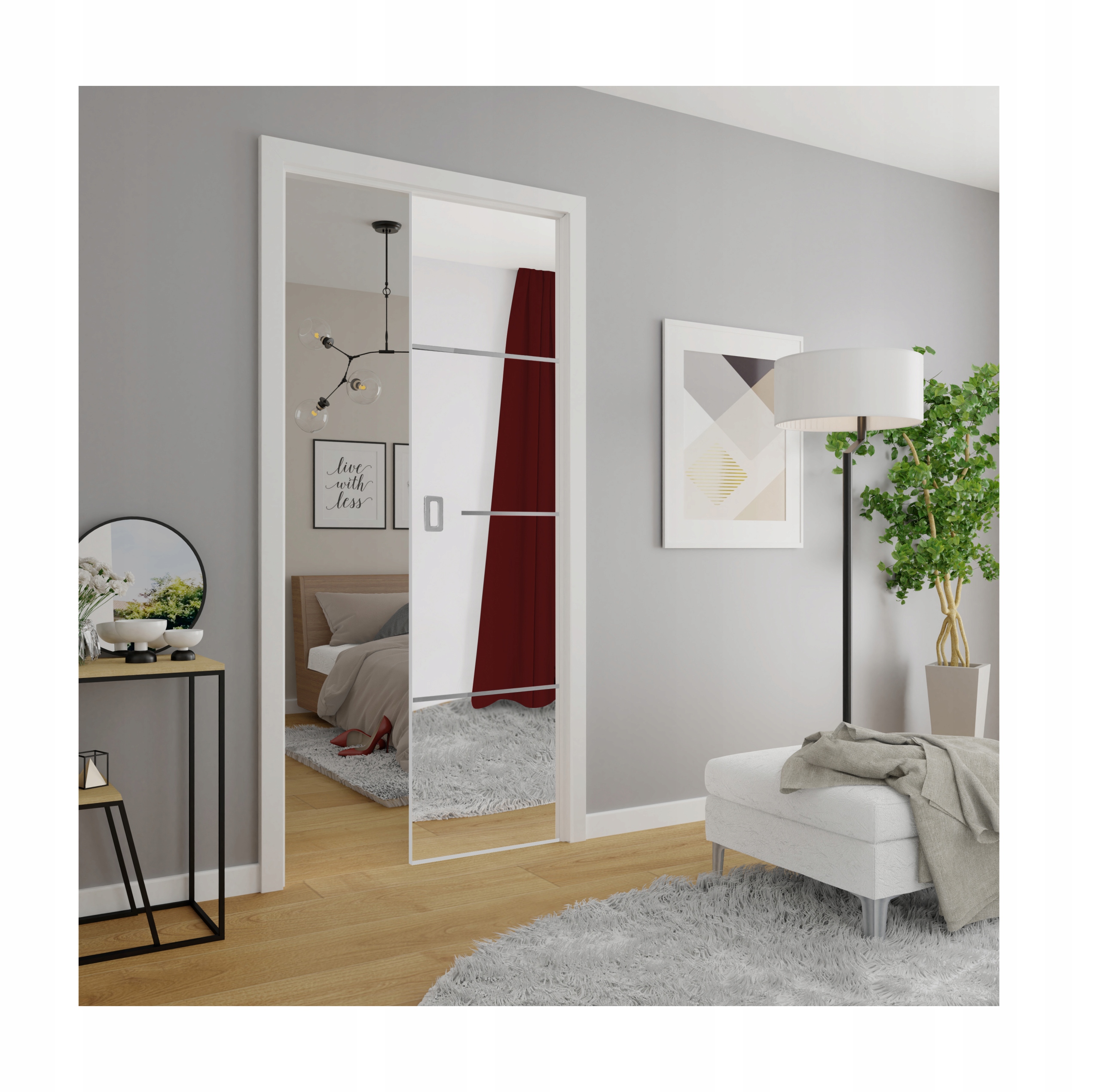 Zrcadlové dveře v kazetě Stark Lider Plus 90