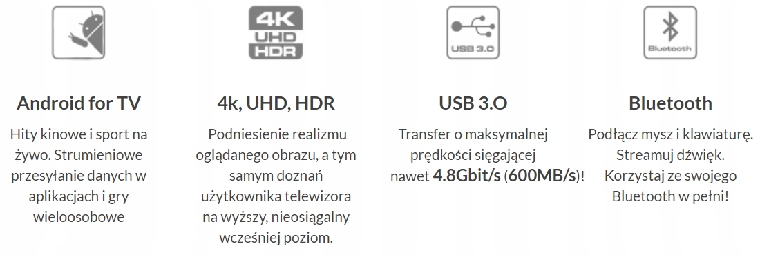 Tuner Ferguson Ariva TT ATV 2x SAT 4K Android Linux Dekoder Satelitarny 4K Kolor czarny