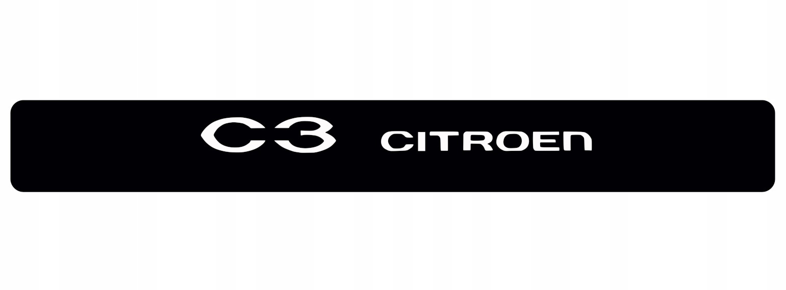 Citroen C3 naklejki zabezpieczajace progi