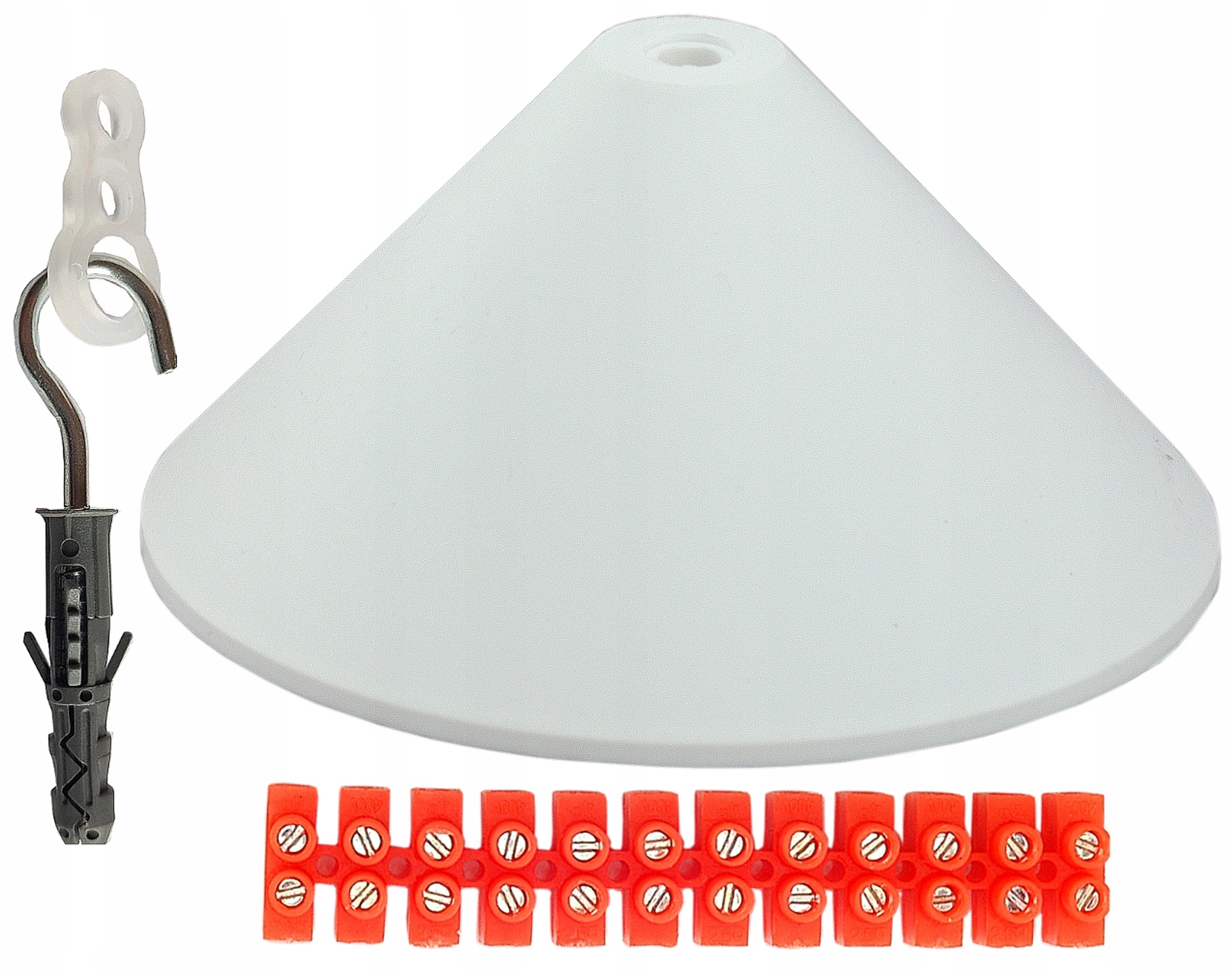 

biała rozeta podsufitka puszka lampa pająk Loft