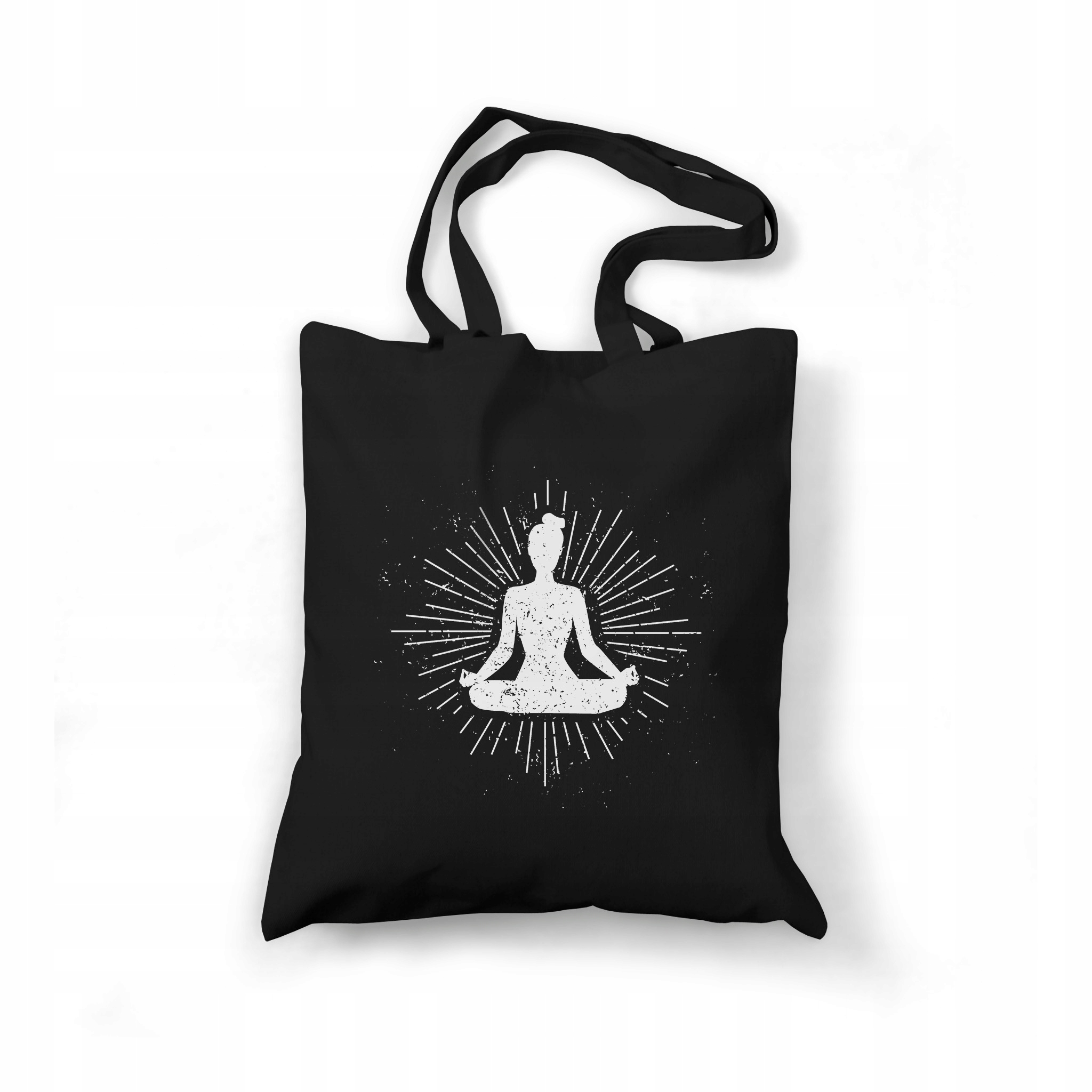 

Torba ekologiczna bawełniana czarna - nadruk Yoga