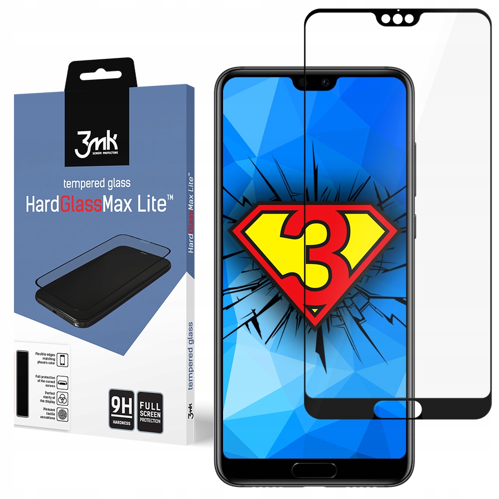 

Huawei P20 Pro Szkło hartowane 9H 3mk Hg Max Lite