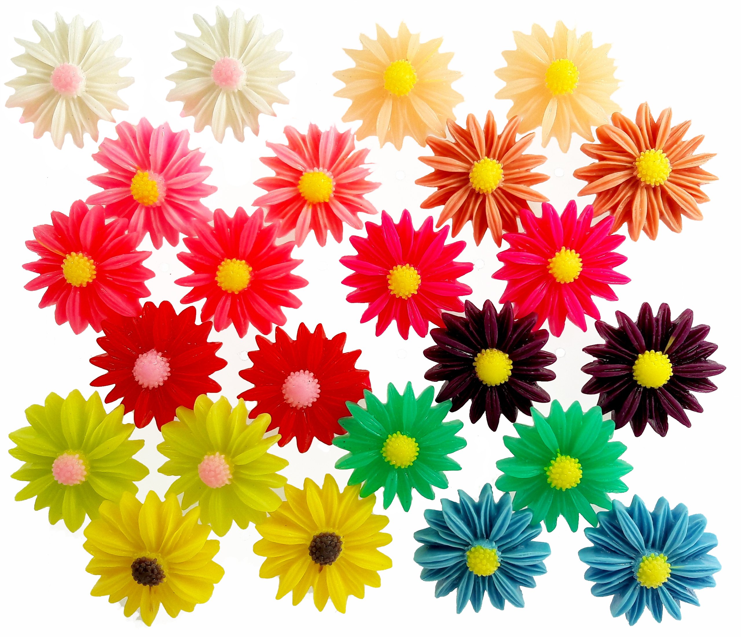 

KH425 Kolczyki Stokrotki Kwiaty 12 Par Hurt