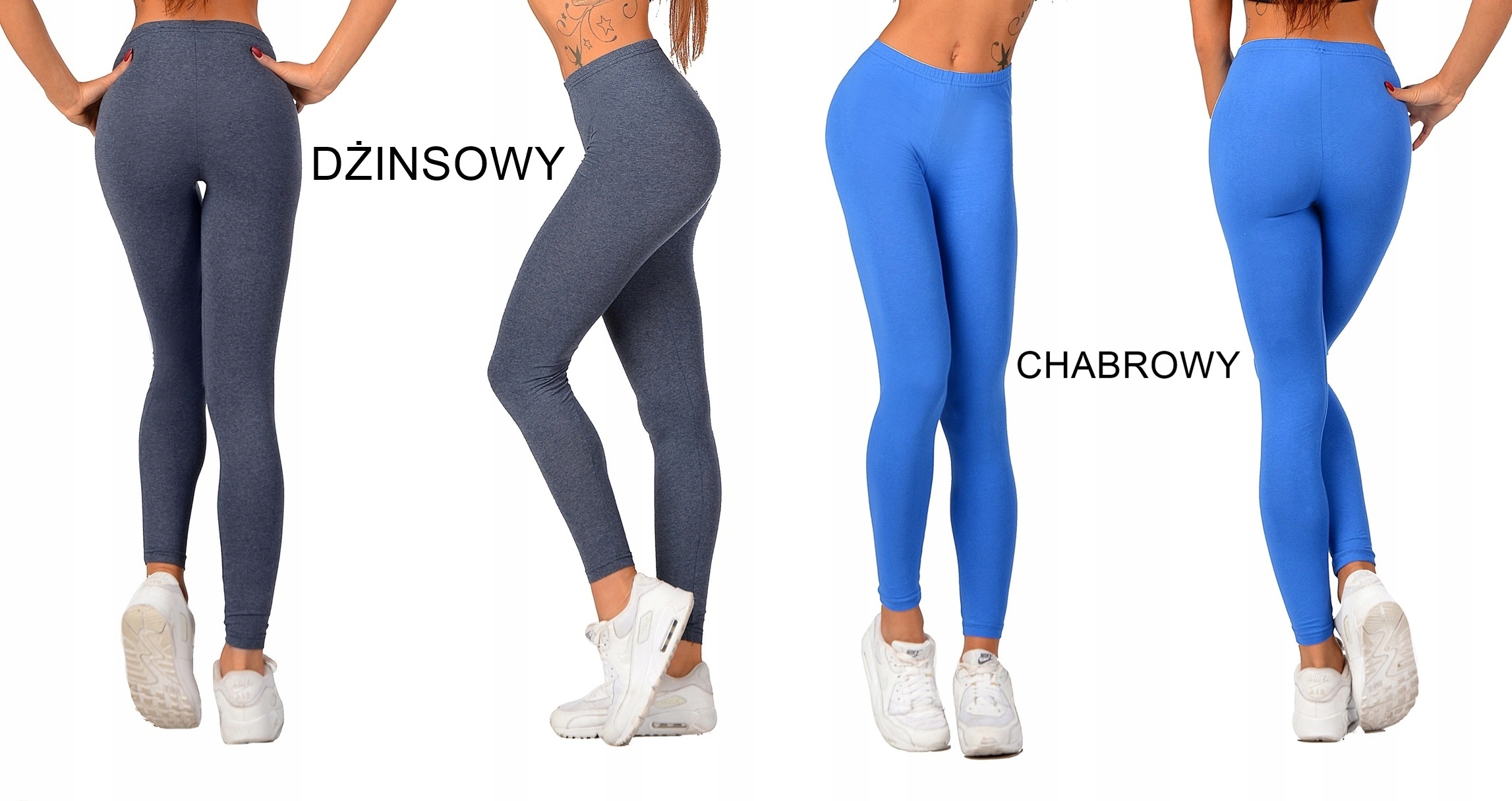 LEGGINSY bawełniane na gumce getry fitness S/36 Rozmiar S