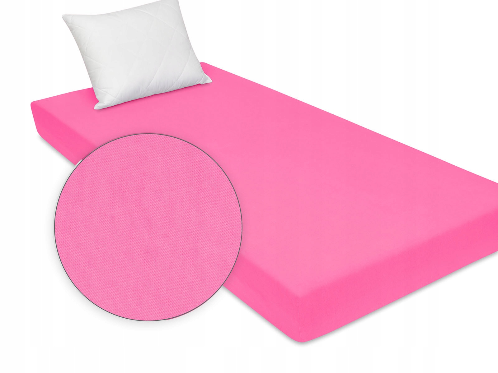 

Jasnoróżowe prześcieradło bardzo grube 90x200 cm