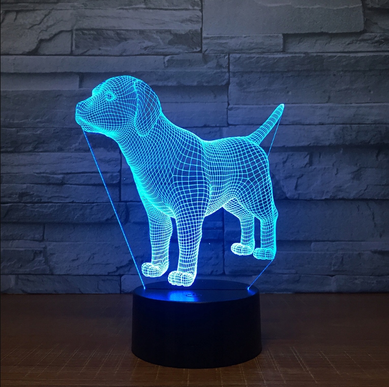 PIES LAMPKA NOCNA 3D LED + PILOT Kod producenta HLO14