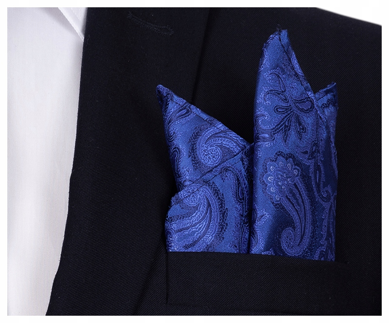 ŻAKARDOWA POSZETKA 30x30 cm Wypustka Męska do Garnituru Z Mikrofibry b101 Marka GREG