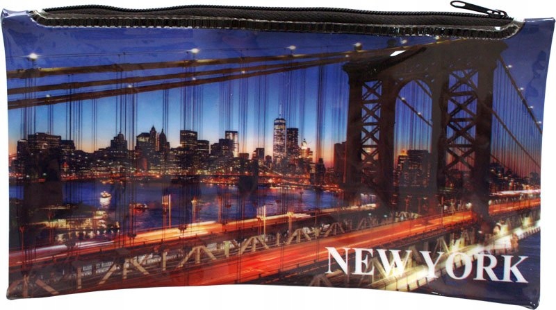 

Piórnik przybornik saszetka na suwak New York