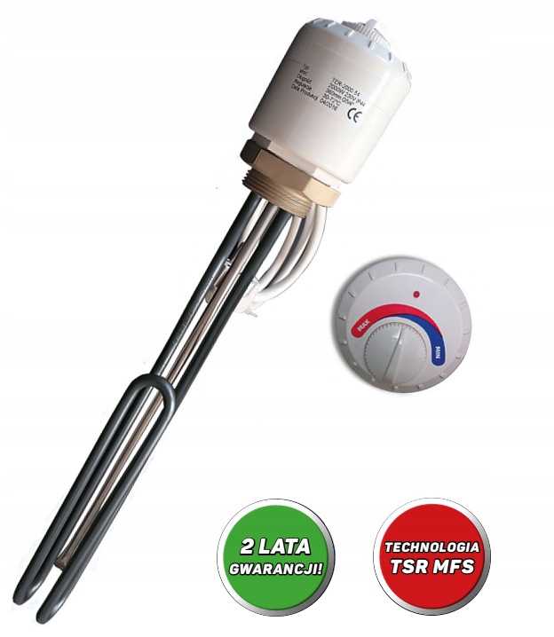 Ohrievač Inox pre bojler 3000W 5/4 Nerezová Oceľ