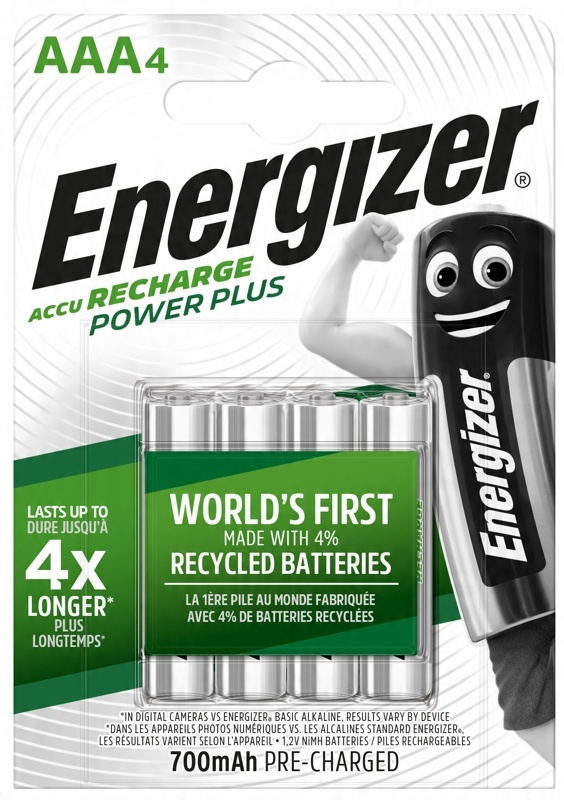 

4 x Akumulatorki Energizer R03/AAA Ni-mh 700MAH