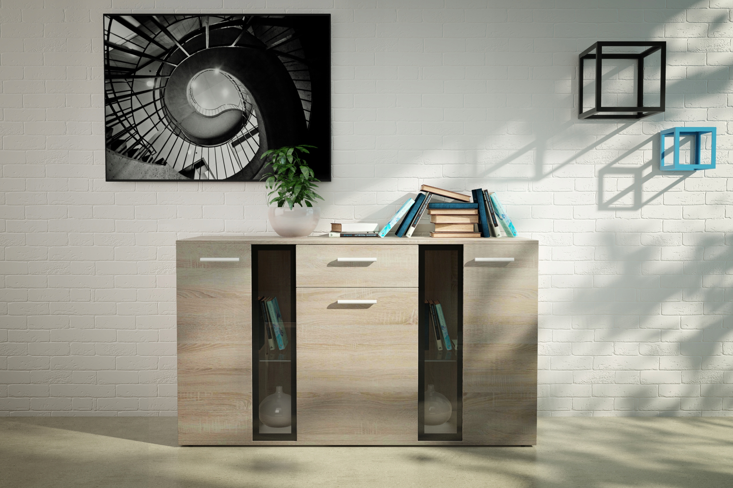 Komoda Fiesta Dąb Sonoma 140cm Marka Vesper