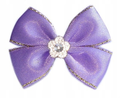 

Kokardki Z Diamencikiem Na Spinkach Fiolet XP10