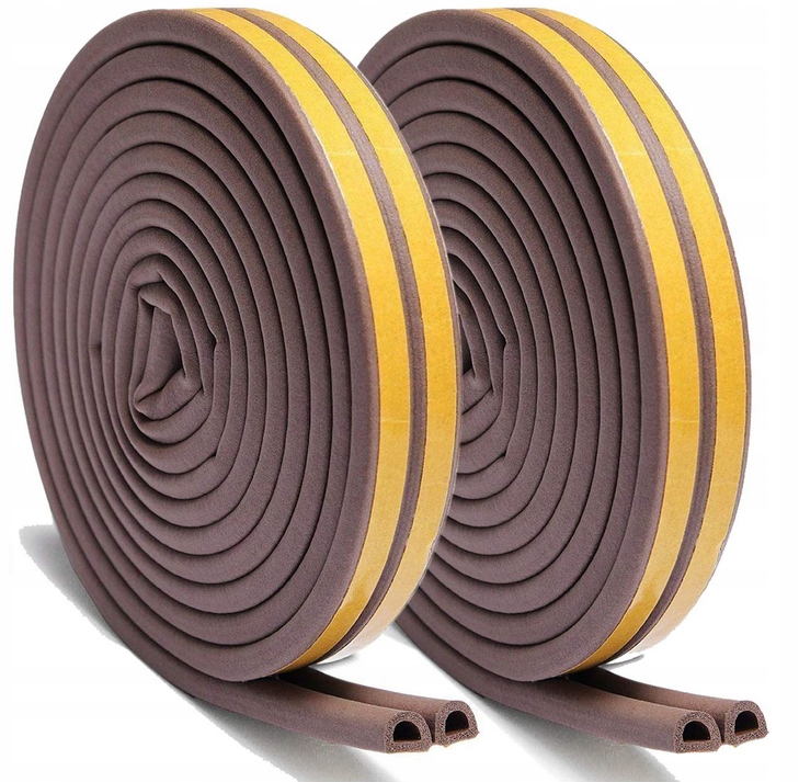 USZCZELKA DO OKIEN DRZWI GUMOWA SAMOPRZYLEPNA - D