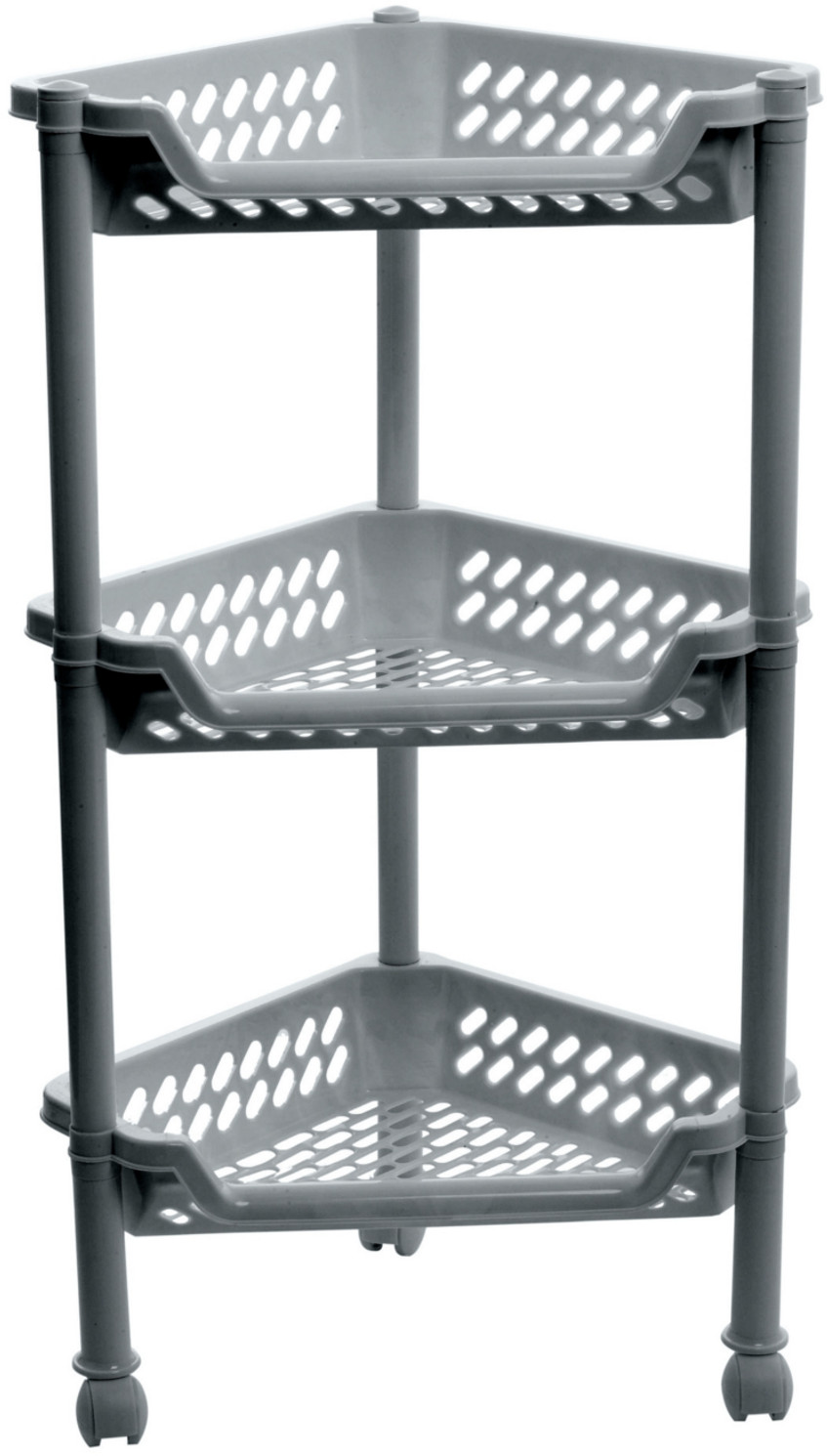 

Regał Narożnikowy Na Kółkach 3 Półki Plast Team