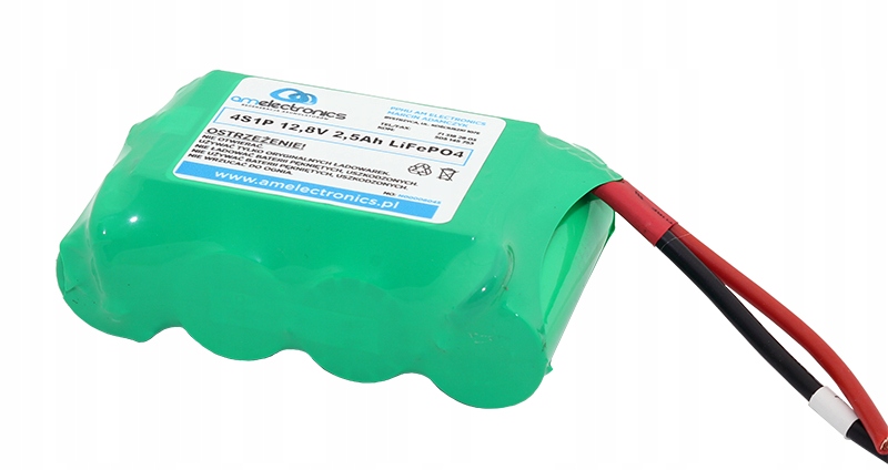 PAKIET 4S1P 12,8V 2500mAh LiFePO4 +BMS Marka AM Electronics